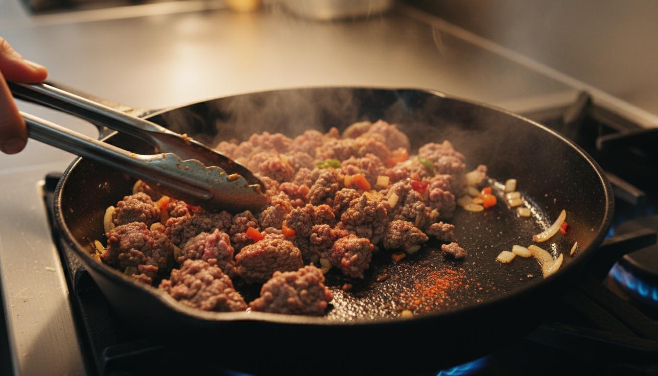 Während des Kochens