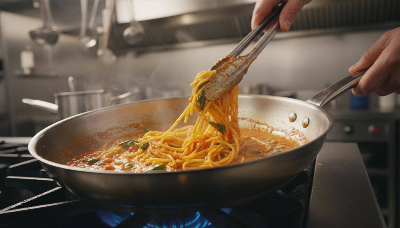 Während des Kochens